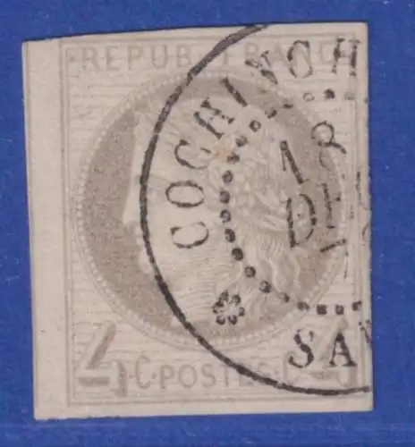 Französische Kolonien Ceres 4 C. grau Mi.-Nr. 16 schön gest. COCHINCHI(NA)