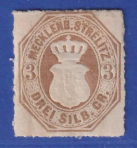 Mecklenburg-Strelitz 1864 Wappen 3 Sgr Mi.-Nr. 6 ungebraucht *