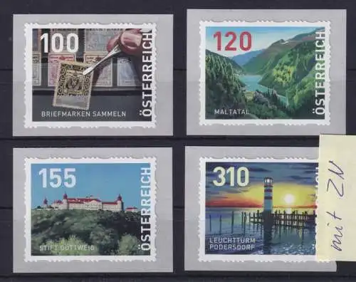 Österreich 2025 Dispenser Marken 2. Ausgabe Heimat Satz 4 Werte neue Motive **ZN