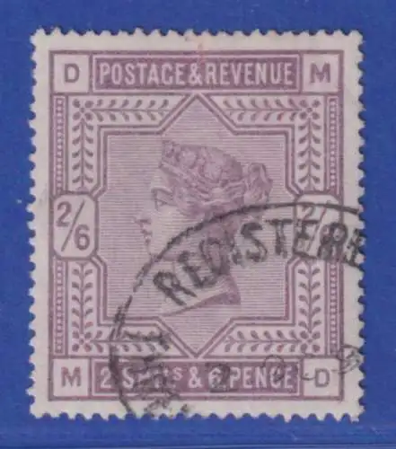 Großbritannien 1883 Queen Victoria 2`6 S`P purpurviolett Mi.-Nr. 82x mit Oval-O