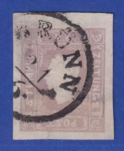 Österreich Zeitungsmarke Franz Joseph, 1,05 Kr graulila, Mi.-Nr. 17 O BRÜNN