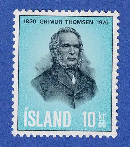 Island 1970 Grimur Thomsen Mi.-Nr. 445 ** 