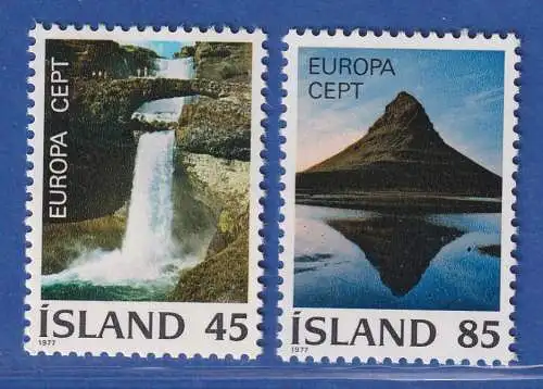 Island 1977 Europa Landschaften Mi.-Nr. 522-23 Satz kpl. ** 