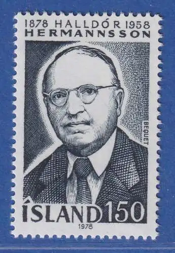 Island 1978 Halldór Hermannsson Mi.-Nr. 538 ** 