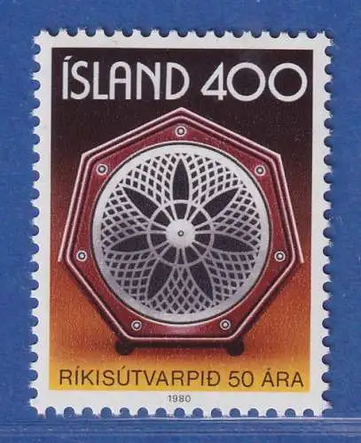 Island 1980 Staatlicher Rundfunk, Lautsprecher Mi.-Nr. 561 ** 