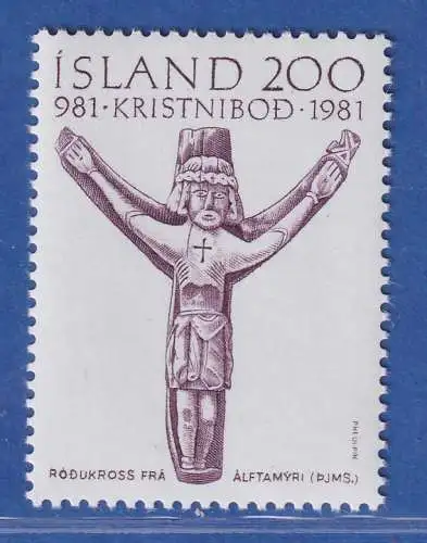 Island 1981 1000. Jahrestag der Christianisierung Mi.-Nr. 573 ** 