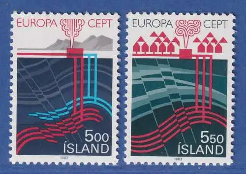 Island 1983 Europa, Große Werke des menschl. Geistes Mi.-Nr. 598-99 Satz kpl.** 