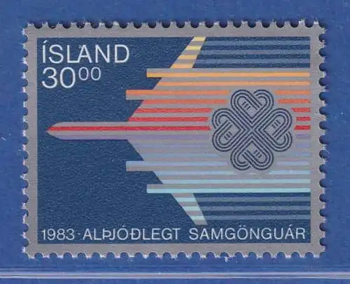 Island 1983 Weltkommunikationsjahr Mi.-Nr. 605 ** 