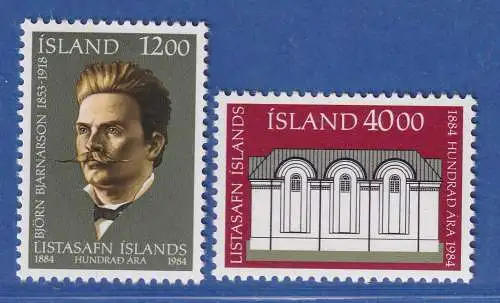 Island 1984 Nationalgalerie Mi.-Nr. 622-23 Satz kpl. ** 