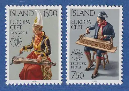 Island 1985 Europäisches Jahr der Musik Mi.-Nr. 632-33 Satz kpl. ** 