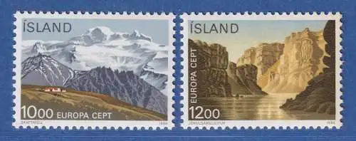 Island 1986 Europa Natur- und Umweltschutz Mi.-Nr. 648-49 Satz kpl. ** 