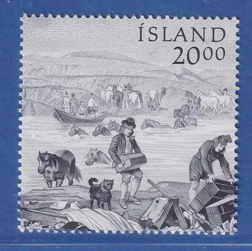 Island 1986 Tag der Briefmarke Mi.-Nr. 660 ** 