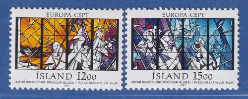 Island 1987 Europa, Moderne Architektur Mi.-Nr. 665-66 Satz kpl. ** 