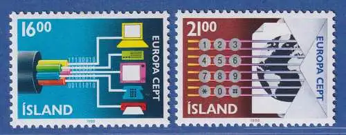 Island 1988 Transport- und Kommunikationsmittel Mi.-Nr. 682-83 Satz kpl. ** 