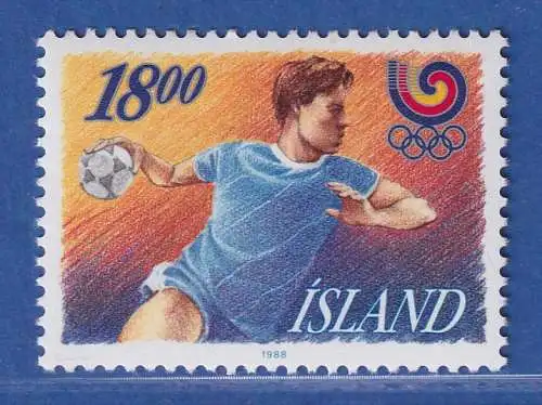 Island 1988 Olympische Sommerspiele Handball, Seoul Mi.-Nr. 688 Satz kpl. ** 