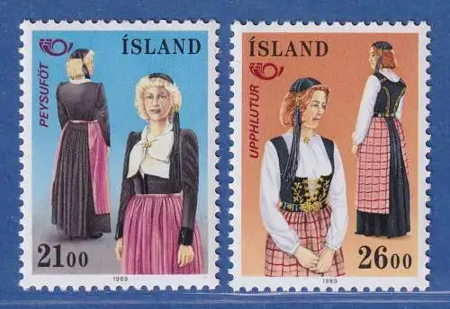 Island 1989 Volkstrachten Mi.-Nr. 699-700 Satz kpl. ** 