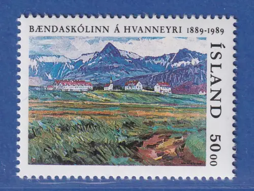 Island 1989 Landwirtschaftsschule, Hvanneyri Mi.-Nr. 706 ** 