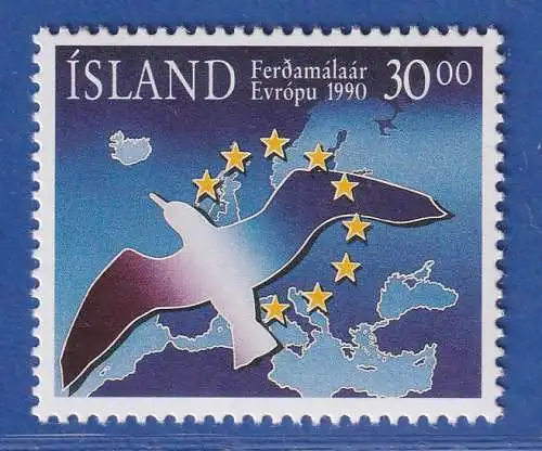 Island 1990 Europäisches Jahr des Tourismus Mi.-Nr. 730 ** 