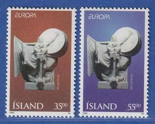 Island 1995 Europa, Frieden und Freiheit Mi.-Nr. 826-27 Satz kpl. ** 