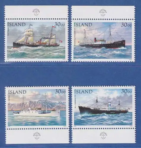Island 1995 Postschiffe Mi.-Nr. 828-31 Satz kpl. ** 