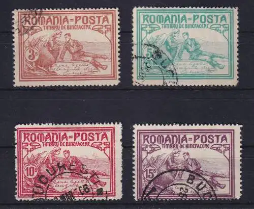 Rumänien 1906 Wohlfahrt  Mi.-Nr. 169-172 C Satz kpl. gestempelt
