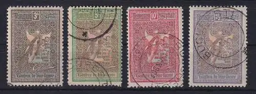 Rumänien 1906 Wohlfahrt  Mi.-Nr. 173-176 Satz kpl. gestempelt