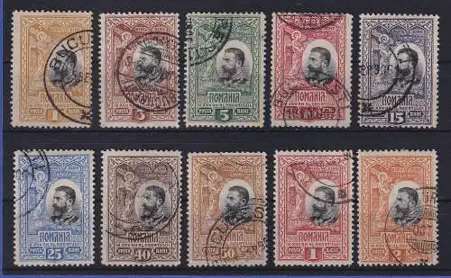 Rumänien 1906 Königreich  Mi.-Nr. 177-186 Satz kpl. gestempelt