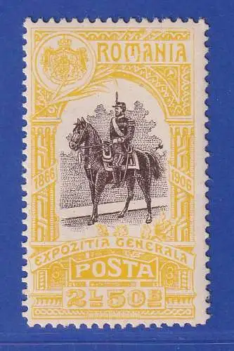 Rumänien 1906 Jubiläumsausstellung 2,5 Leu Mi.-Nr. 206 postfrisch **