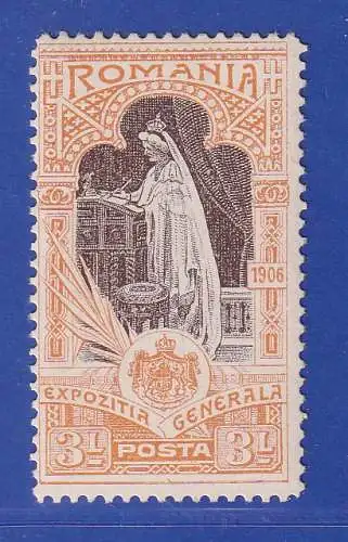 Rumänien 1906 Jubiläumsausstellung 3 Leu Mi.-Nr. 207 postfrisch **