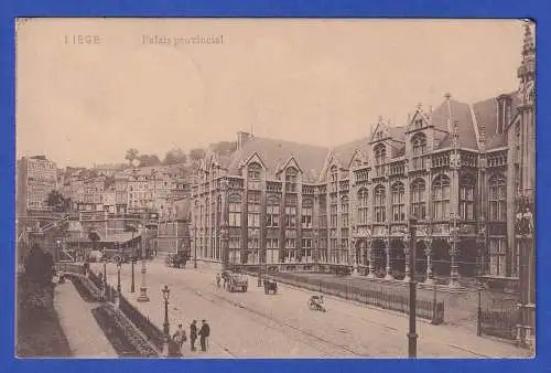 Feldpost 1.Weltkrieg AK Liege (Lüttich, Belgien) mit Feldpost-O 1915