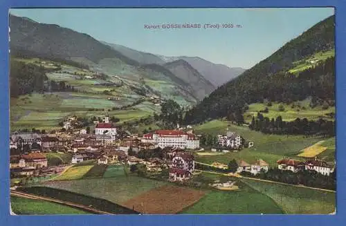 AK Italien Tirol Gossensass gelaufen 1920
