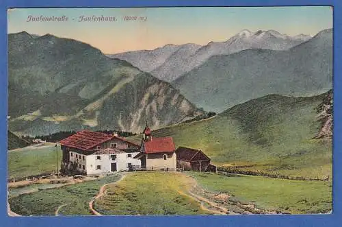 AK Italien Jaufenstrasse Jaufenhaus gelaufen 1920