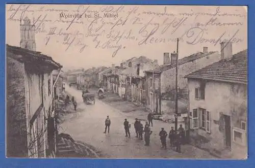 AK Frankreich Woinville bei St. Mihiel gelaufen 1915