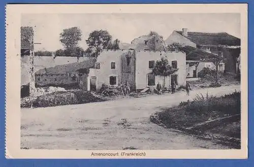 AK Frankreich 1. Weltkrieg Amenoncourt gelaufen 1916