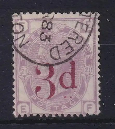 Großbritannien 1883 Queen Victoria 3 Pence violett Mi.-Nr. 70 gestempelt