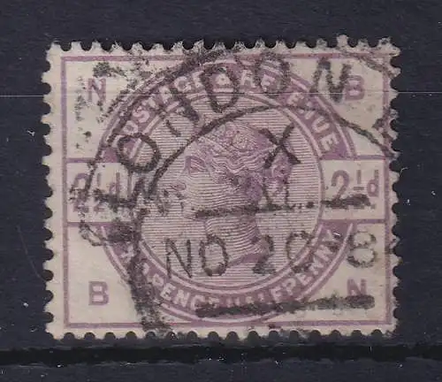 Großbritannien 1884 Queen Victoria 2 1/2 Pence violett Mi.-Nr. 75 O LONDON