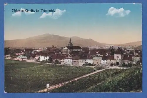 AK Frankreich Elsass Turkheim früher Türckheim gelaufen um 1915