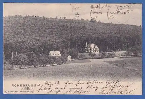 AK Bayern Rohrbrunn bei Aschaffenburg gelaufen 1903
