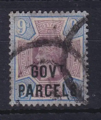 Großbritannien 1883 Marke für Regierungspakete Mi.-Nr. 37 mit Rund-O 