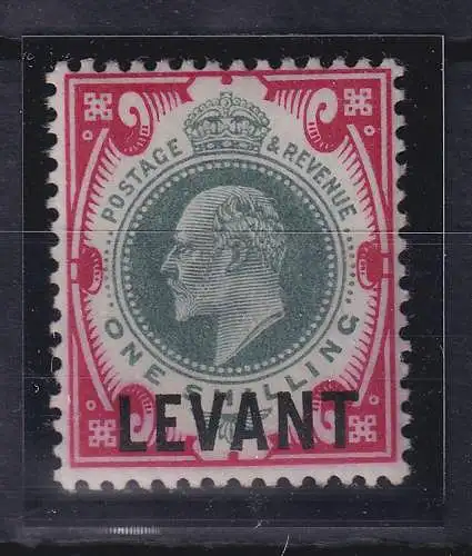 Britische Post in der Türkei 1905 Edward VII. 1 Sh Mi.-Nr. 22 ungebraucht *