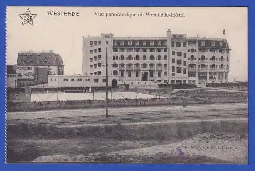 Feldpost 1.Weltkrieg AK Westende (Belgien) Hotel 1914
