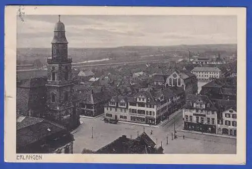 Feldpost 1.Weltkrieg AK Erlangen Stadtansicht als Feldpost 1916