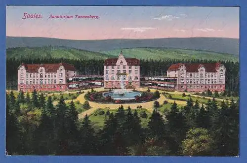 AK Frankreich Saales Sanatorium Tannenberg gelaufen 1915