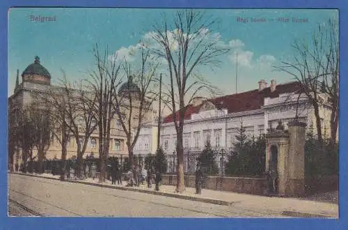 AK Serbien Belgrad Alter Konak gelaufen 1916