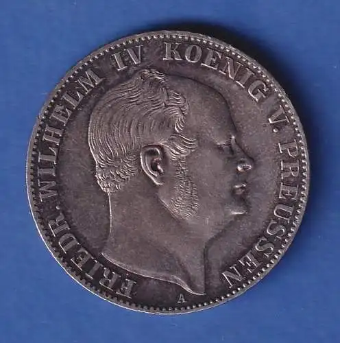 Dt. Kaiserreich Preußen Friedrich Wilhelm IV.. Silbermünze 1 Taler 1859 A vz!