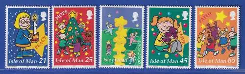 Isle of Man 2000 Weihnachten Schutz für Kinder Mi.-Nr. 894-98 Satz kpl. **/MNH