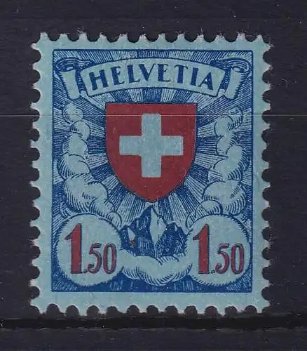 Schweiz 1924 Wappenschild 1.50 Fr  Mi.-Nr. 196x ungebraucht *