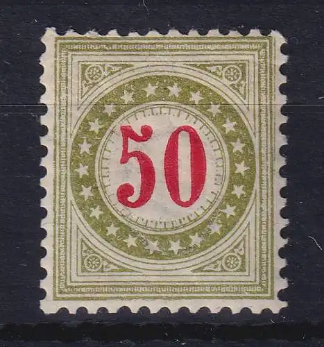 Schweiz 1883 Portomarke 50 C  Mi.-Nr. 20 ungebraucht *