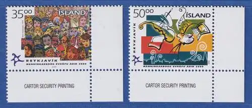 Island 1999 Reykjavik - Kulturhauptstadt Europas 2000 Mi.-Nr. 925-26 ** 