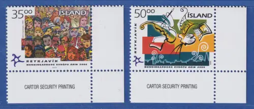 Island 1999 Reykjavik - Kulturhauptstadt Europas 2000 Mi.-Nr. 925-26 ** 